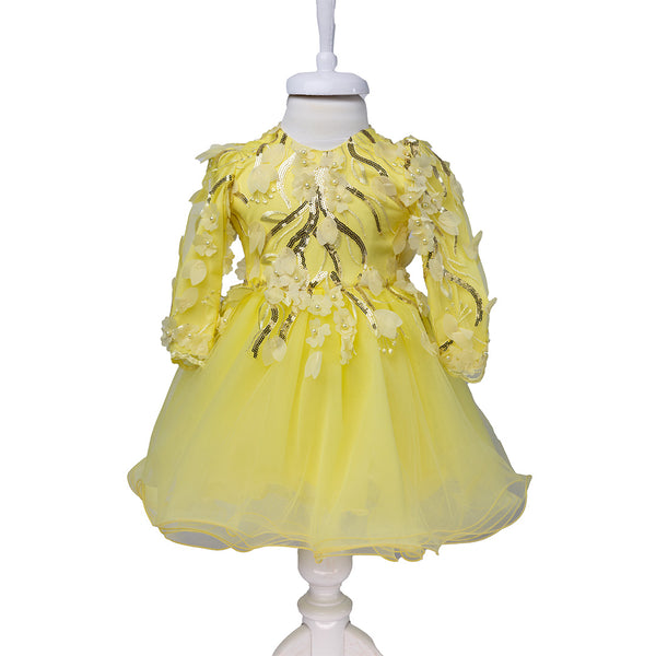 Rochie fetita ZANA galben