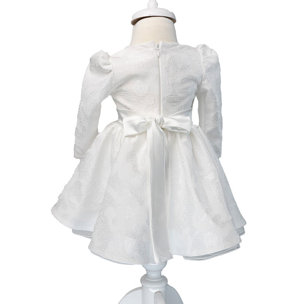 Rochie din brocard alb SUZY