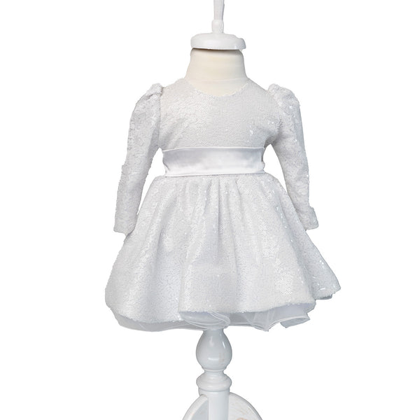 Rochie fetite ADA paiete alb